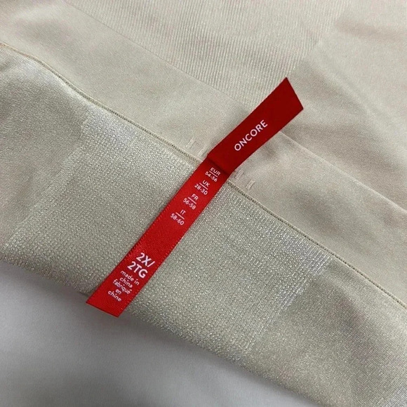 Spanx OnCore Shaping Underwear High Waisted Mid Thigh Soft Nude Tan Plus Size 2X - Picture 5 of 8